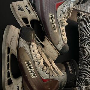 Bauer Men's Skates - Black, White, and Red